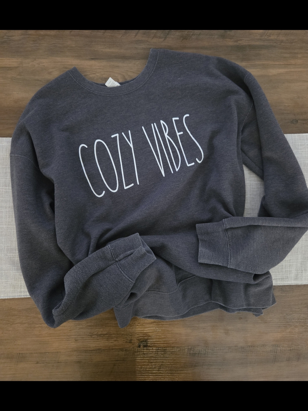 Tultex Cozy Vibes Crewneck Sweatshirt - Dark Gray